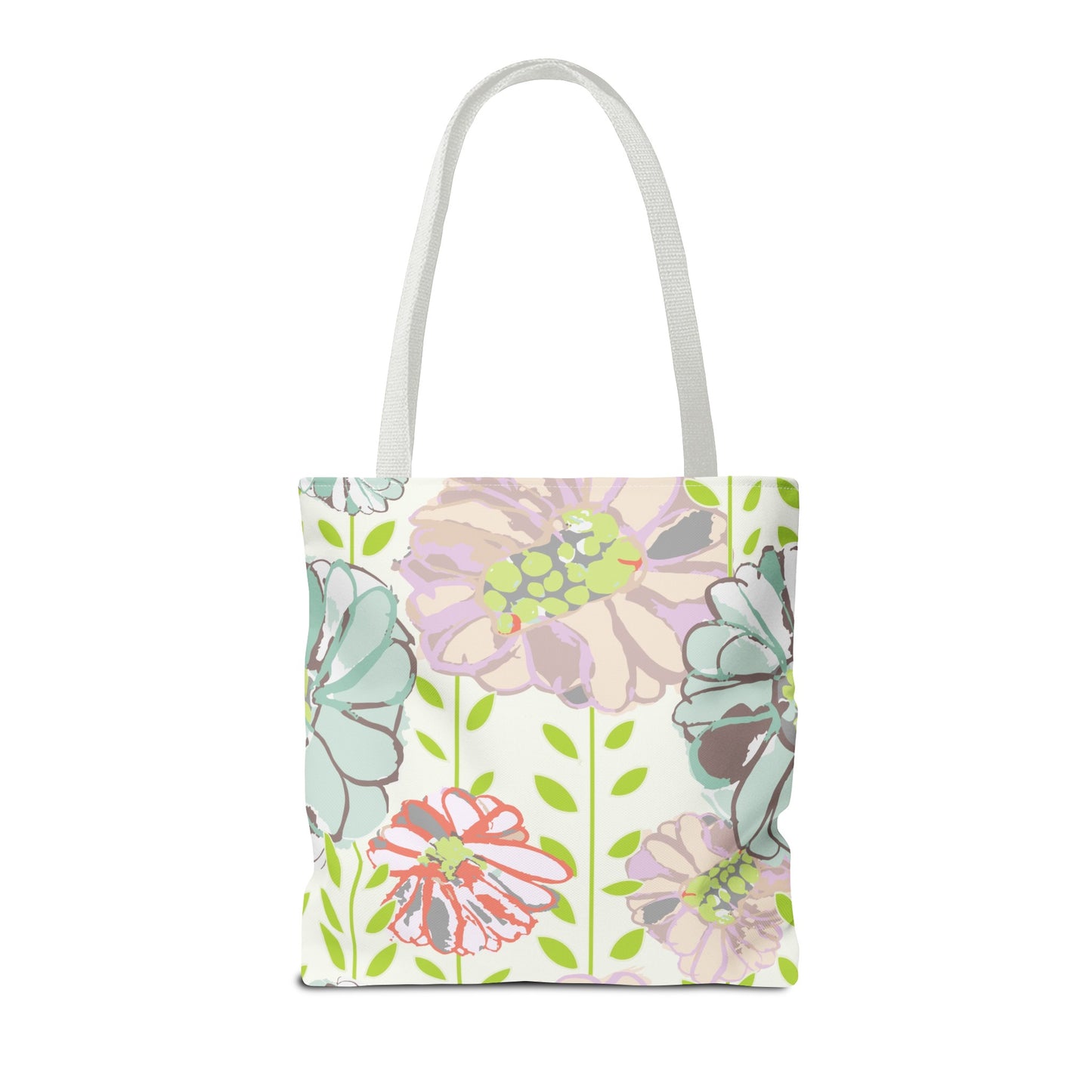 Soft Watercolor Floral Tote Bag