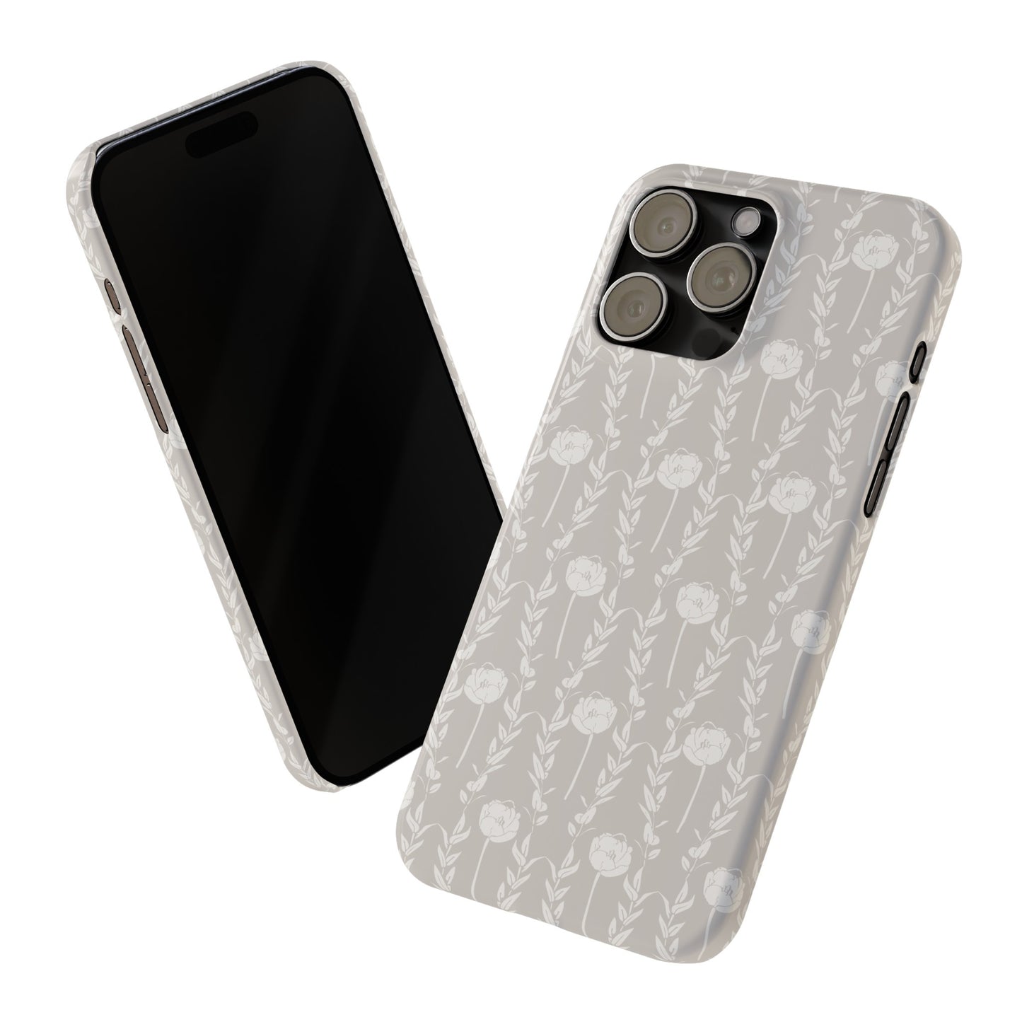 New Nouveau in Gray Slim Phone Cases