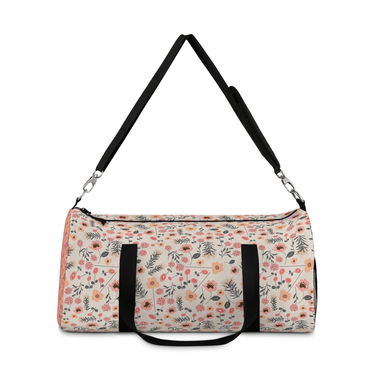 Peach and Cream Wildflowers Duffel Bag