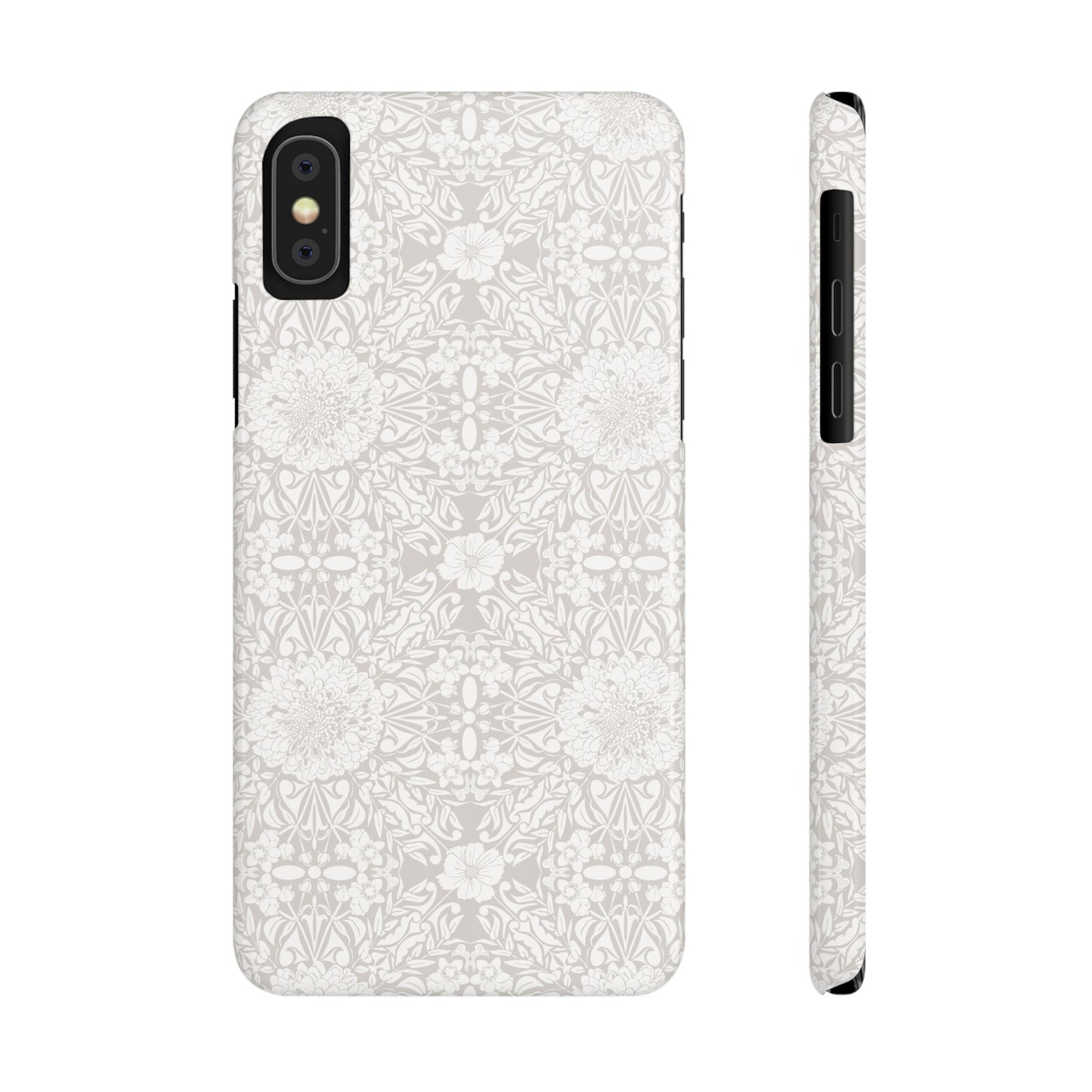 New Nouveau in Gray Slim Phone Cases