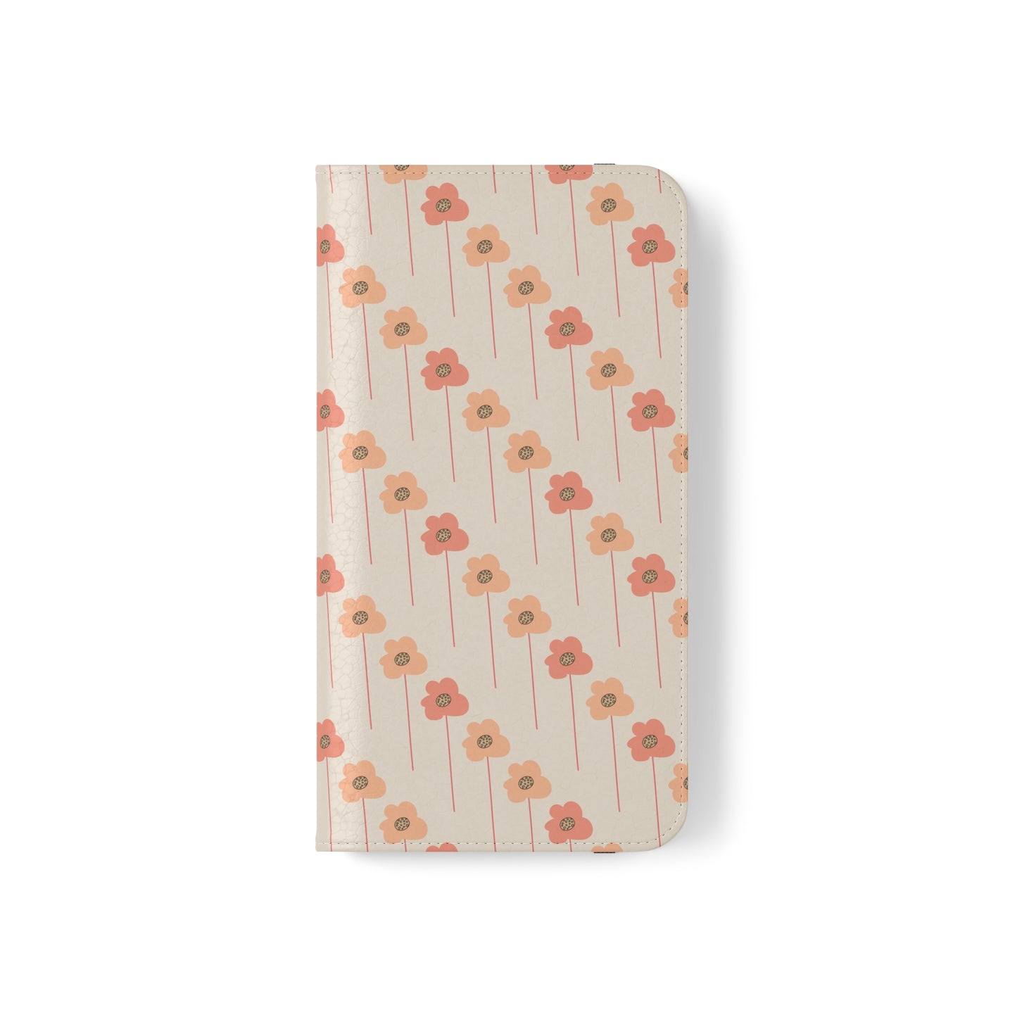 Peach and Cream Wildflowers Flip Cases for iPhone