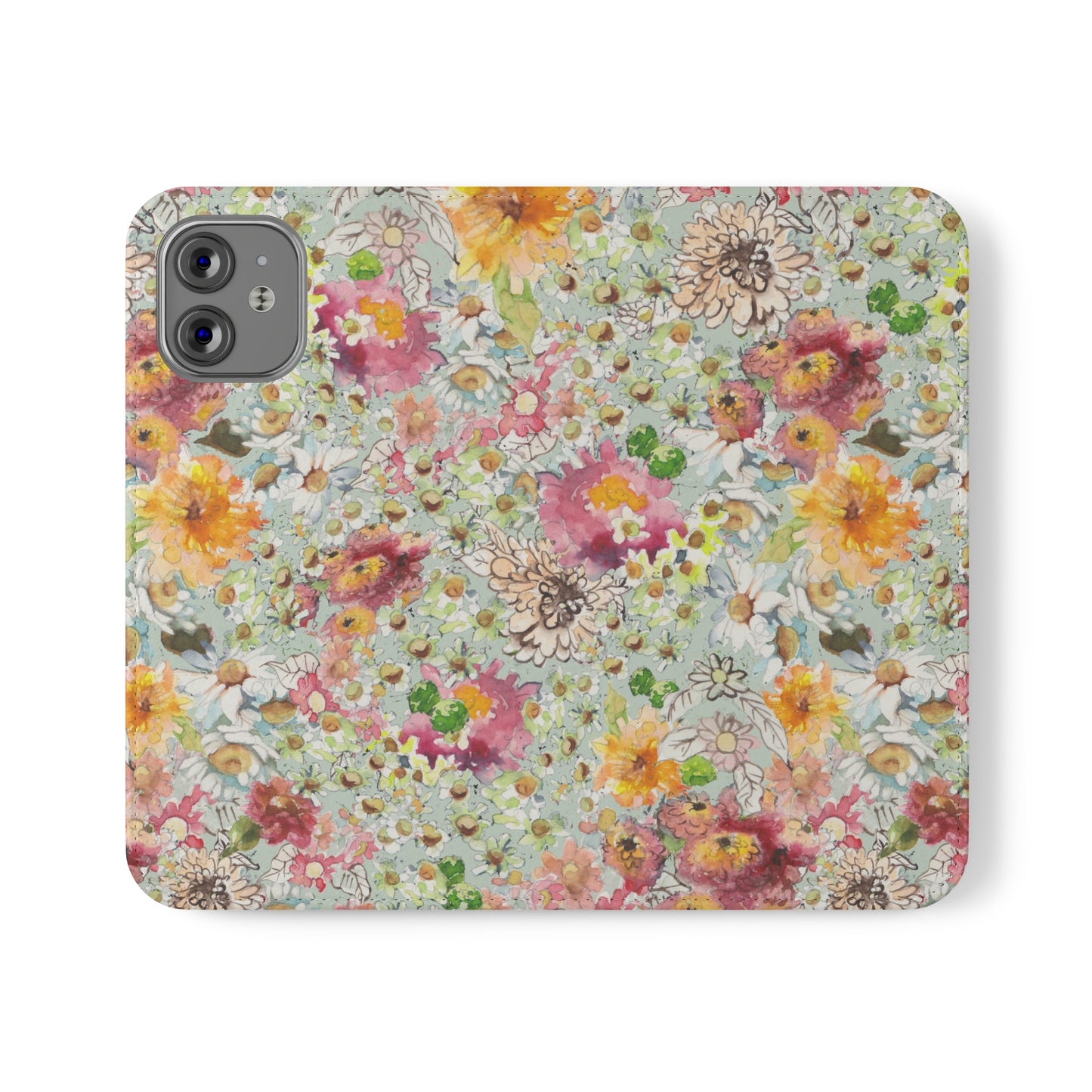 Farmhouse Floral Flip Cases for iPhone