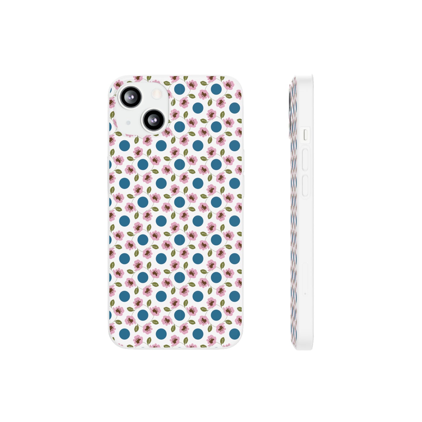 Wildflowers with Dots Flexi Cases for iPhone