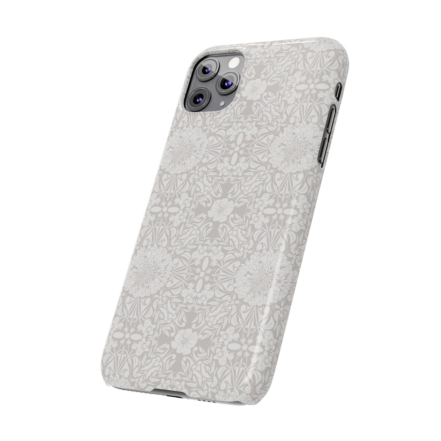 New Nouveau in Gray Slim Phone Cases