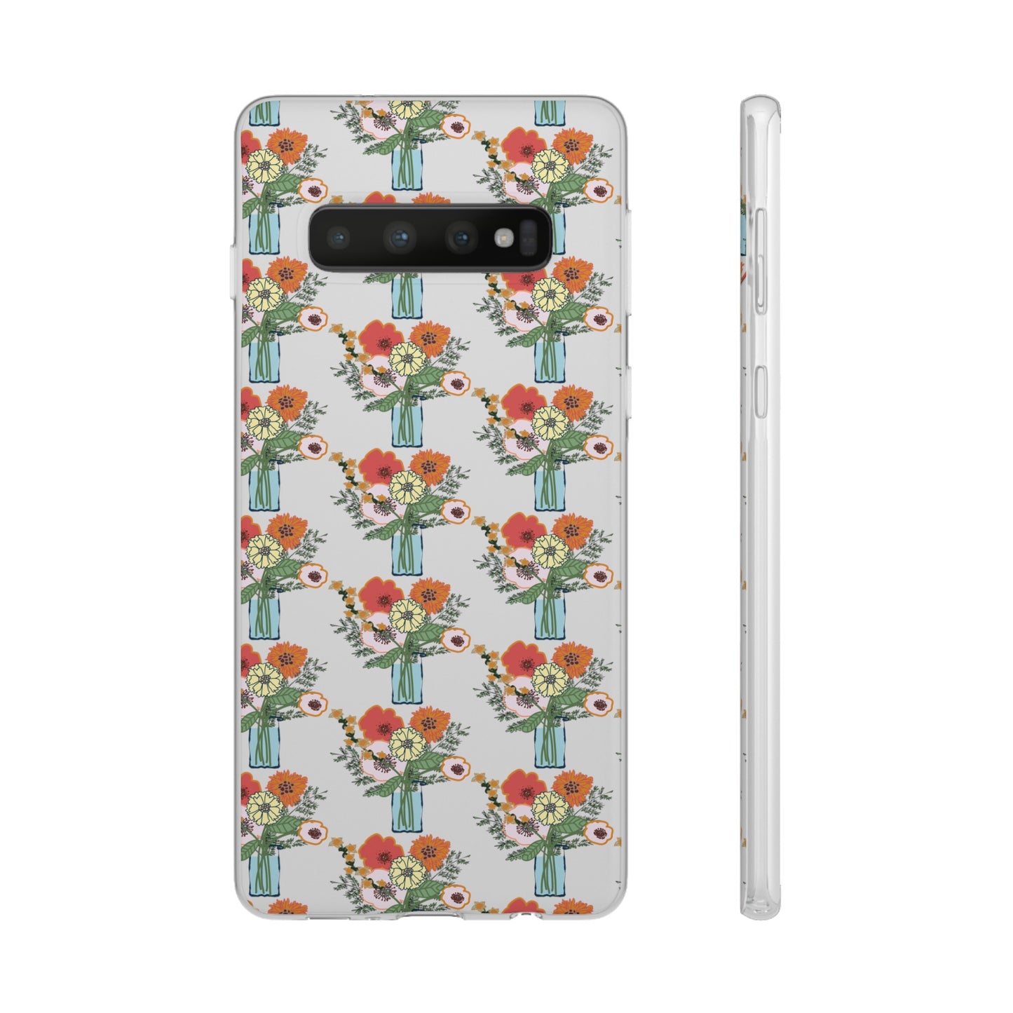 Colorful Flowers in a Vase Flexi Cases for Samsung