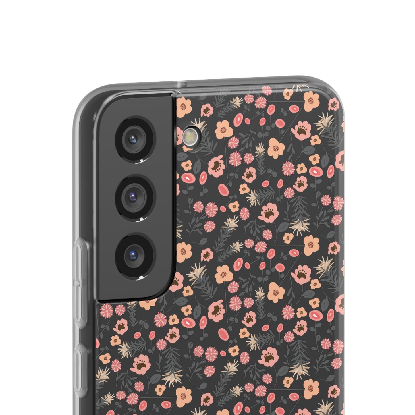 Peach Wildflowers Flexi Cases for Samsung