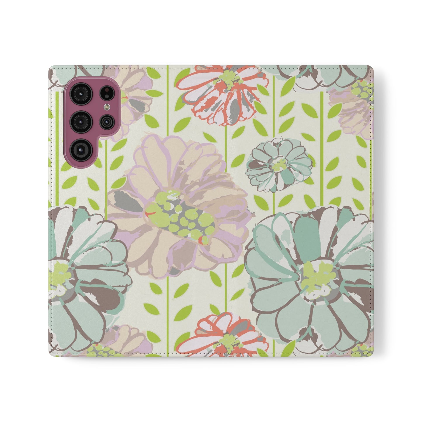 Soft Watercolor Floral Flip Cases for Samsung