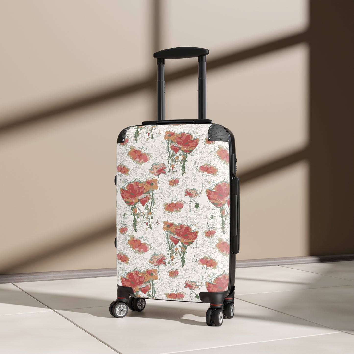 Orange Poppies Suitcase