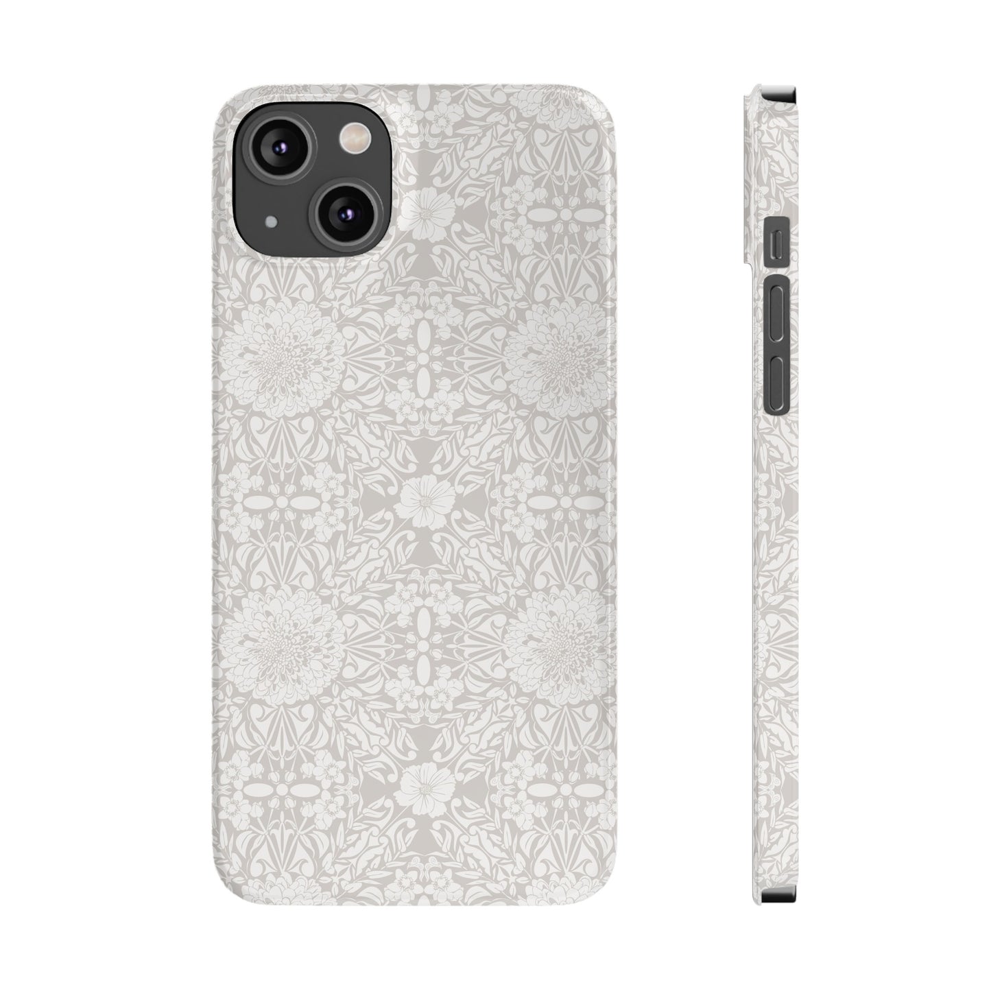 New Nouveau in Gray Slim Phone Cases