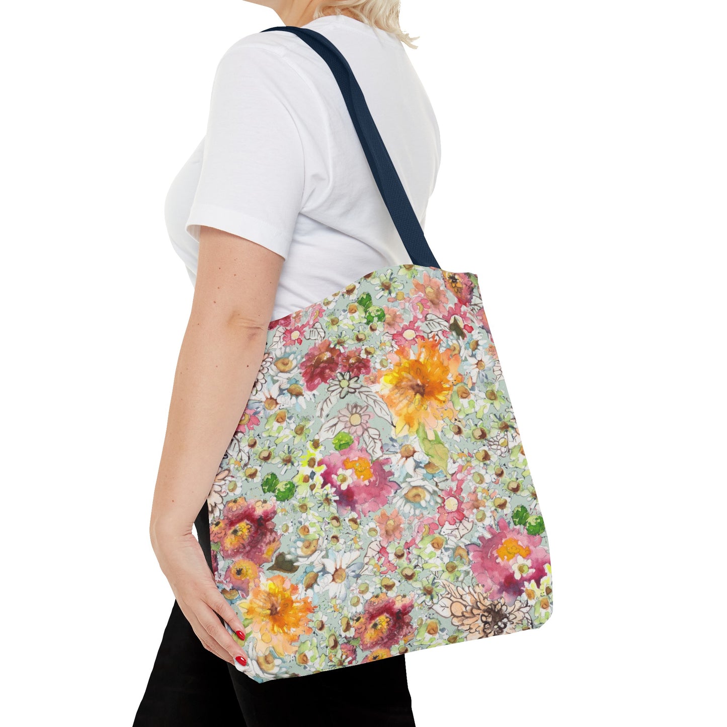 Farmhouse Floral Tote Bag