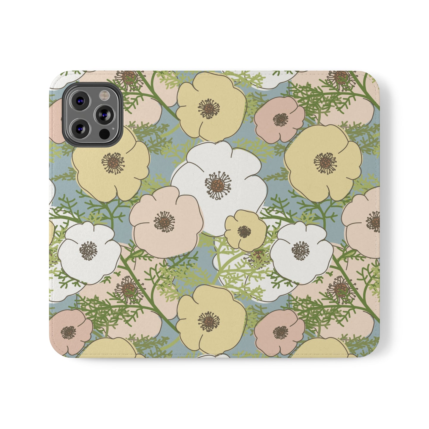 Playful Poppies Flip Cases for iPhone