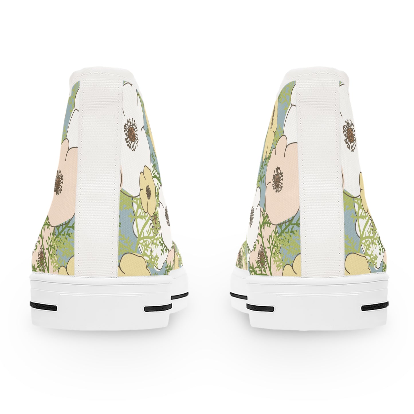 Playful Poppies Women's High Top Sneakers