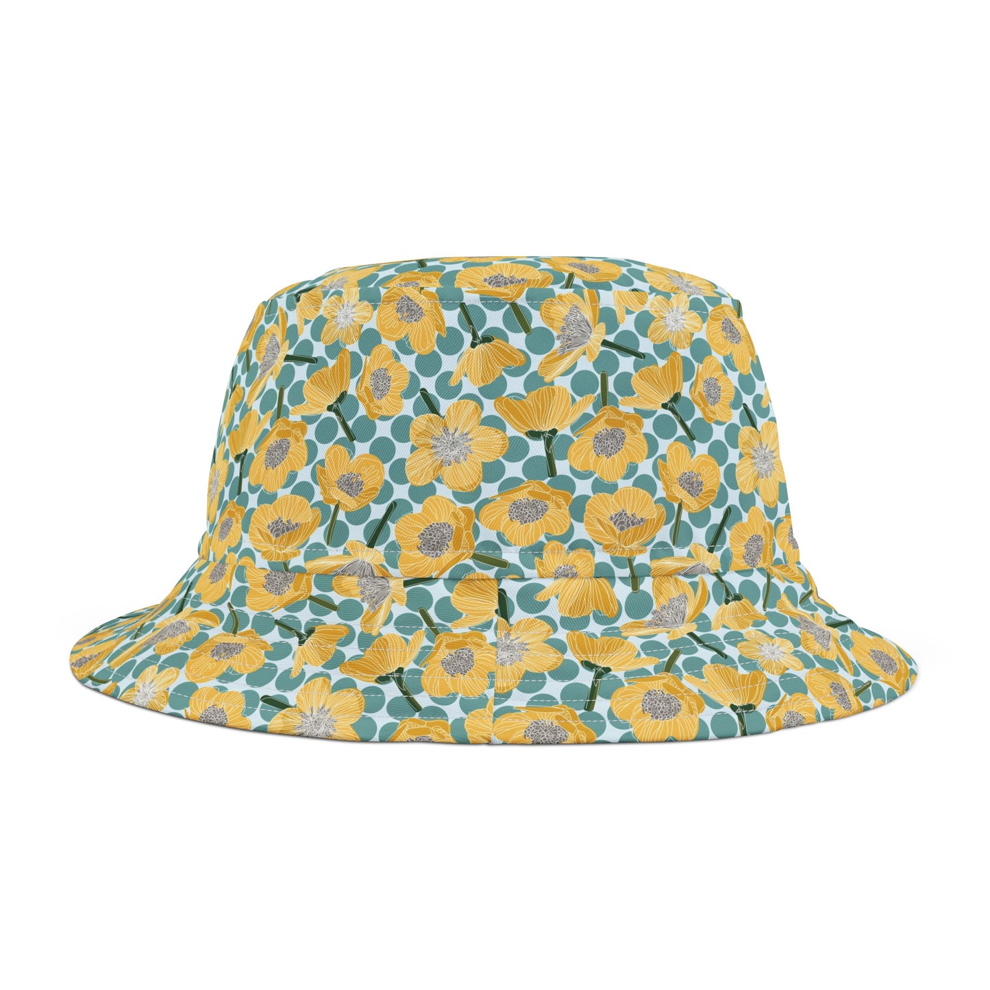 Buttercups and Polka Dots Bucket Hat