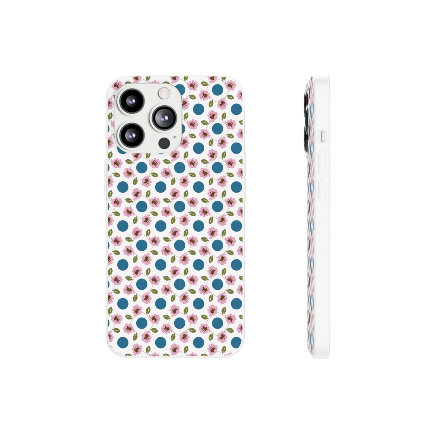 Wildflowers with Dots Flexi Cases for iPhone