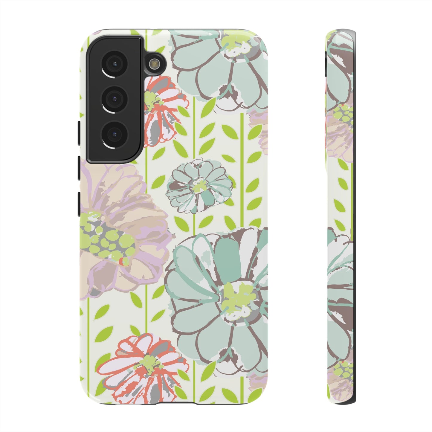 Soft Watercolor Floral Tough Cases for Samsung