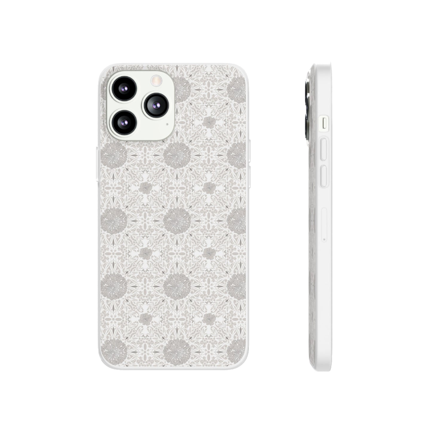 New Nouveau in Gray Flexi Cases for iPhone