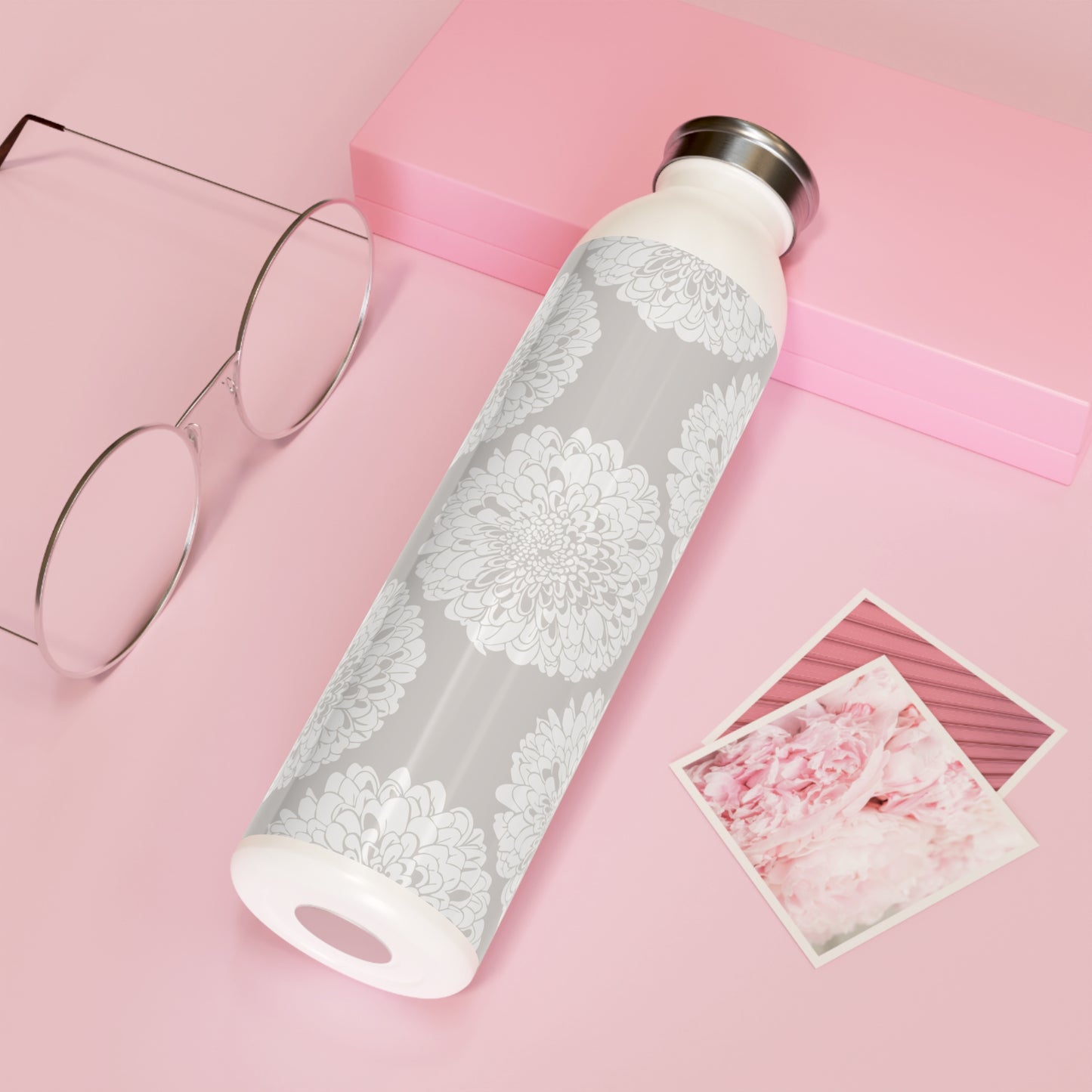 New Nouveau in Gray Slim Water Bottle