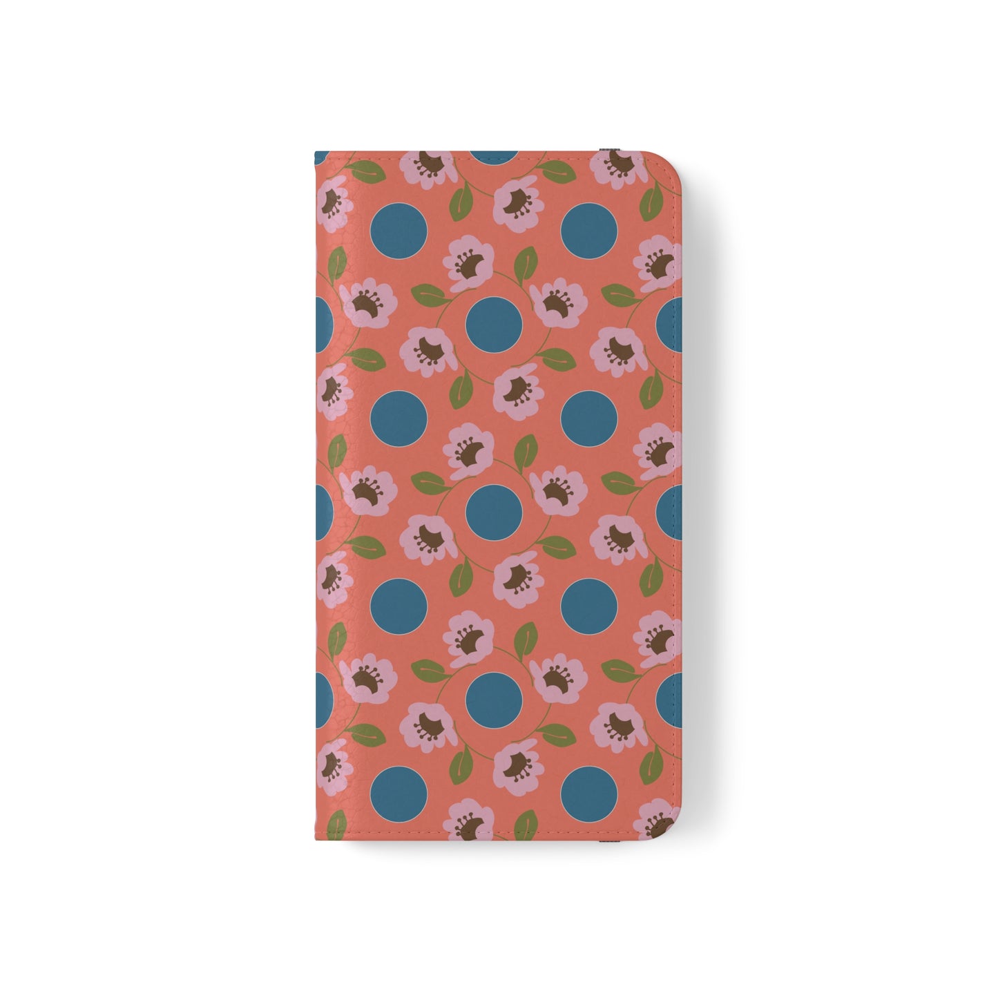 Wildflowers with Dots in Blue and Green Flip Cases for Samsung