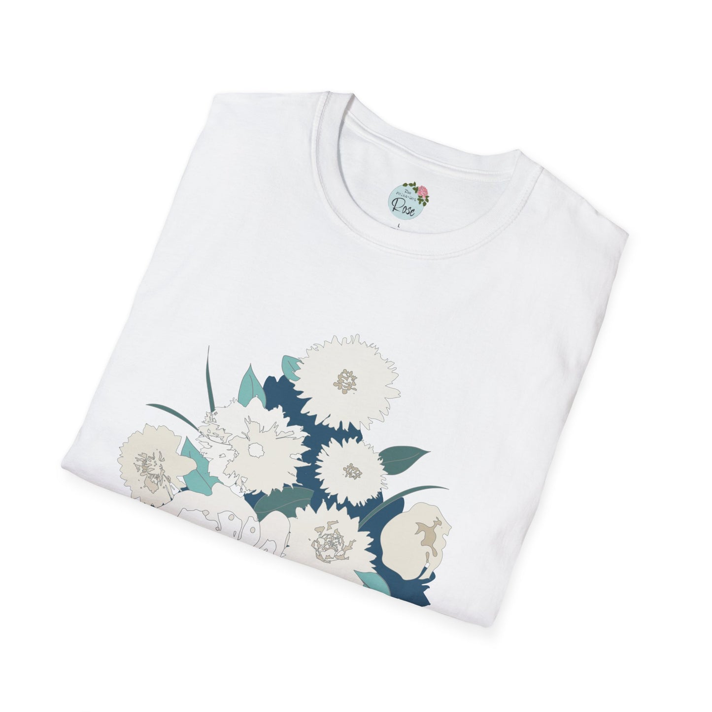 White Flowers Softstyle T-Shirt