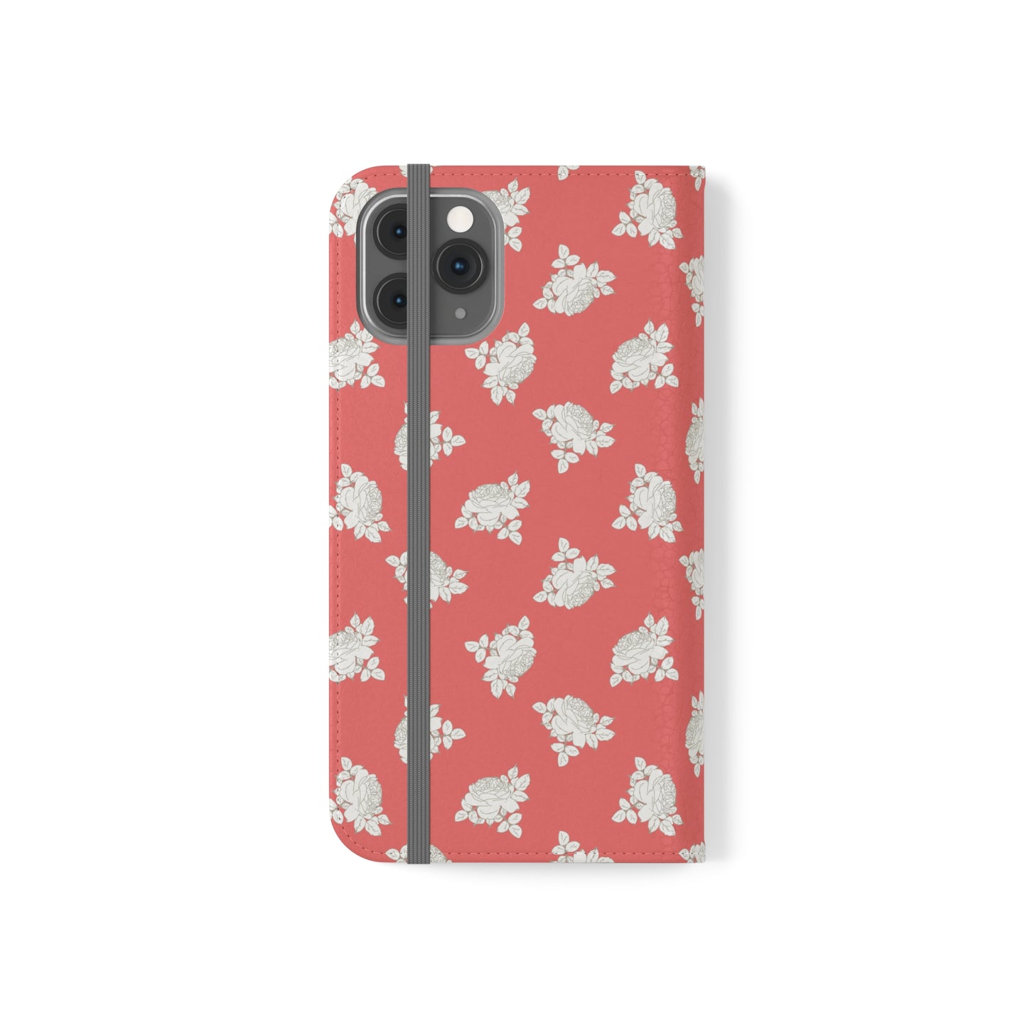 Peach and Cream Roses Flip Cases for iPhone