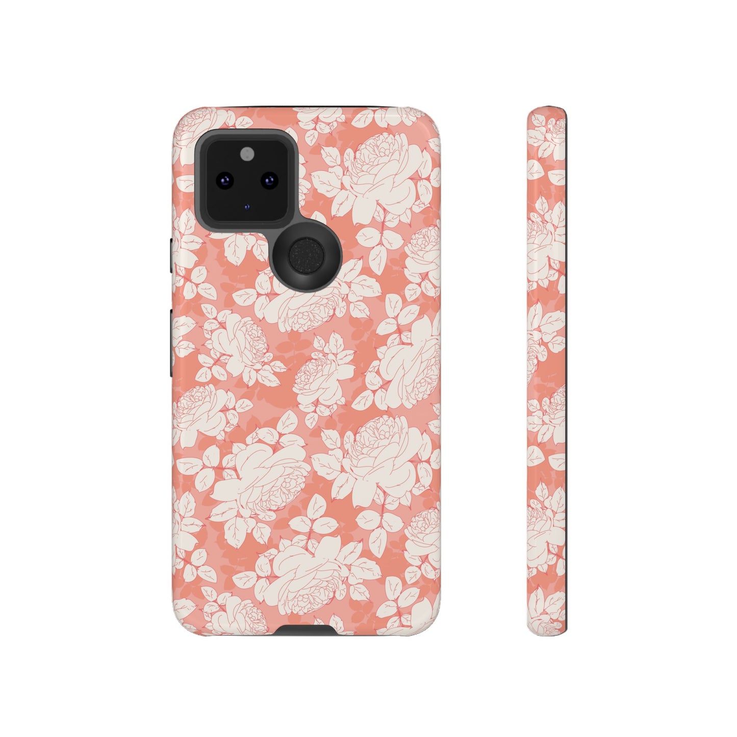 Peach and Cream Roses Tough Cases for Google Pixel