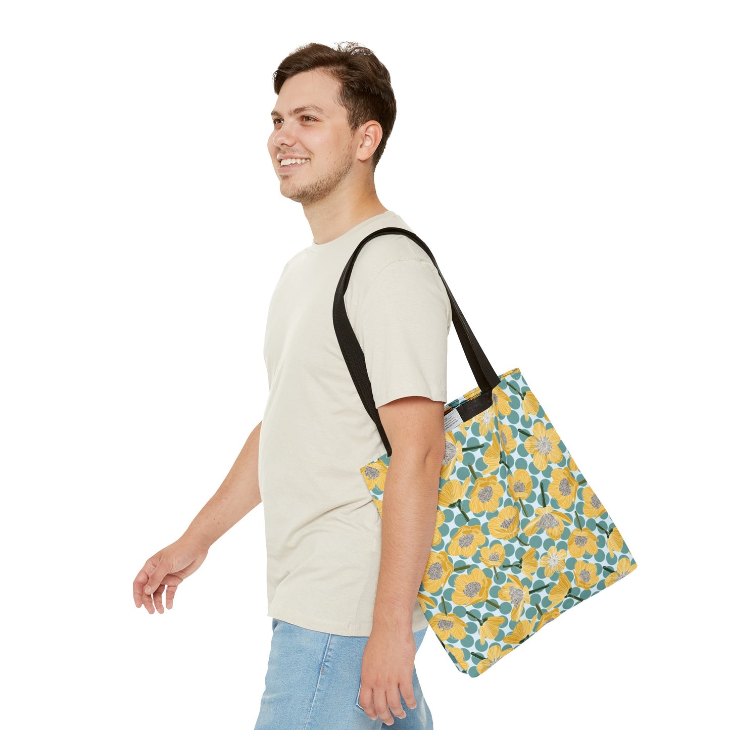 Buttercups and Polka Dots Tote Bag