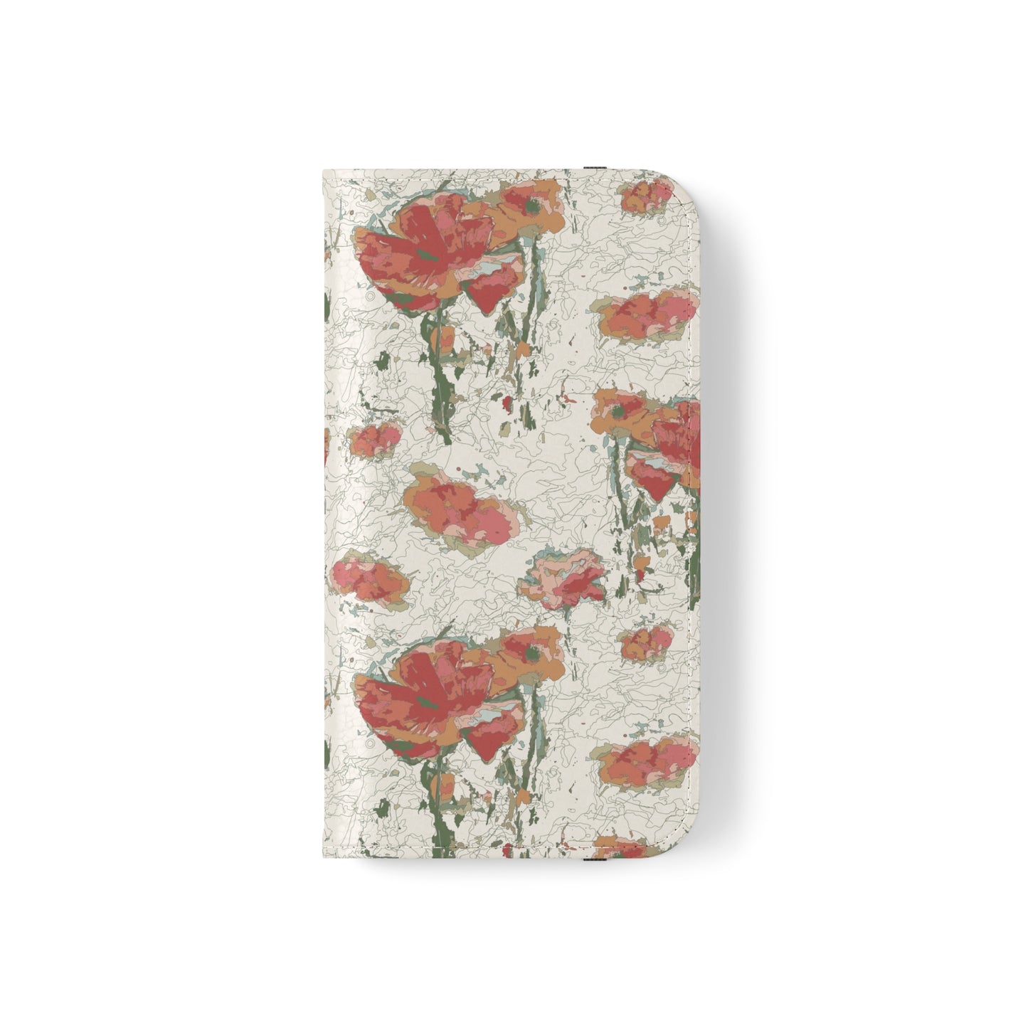 Orange Poppies Flip Cases for iPhone