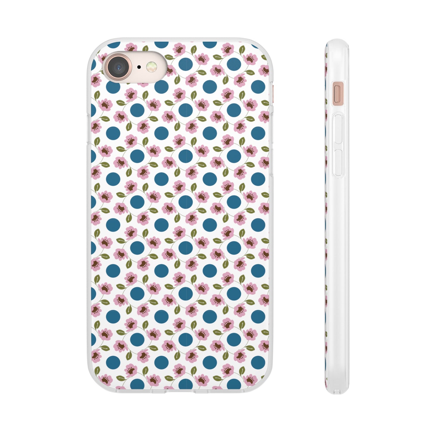 Wildflowers with Dots Flexi Cases for iPhone