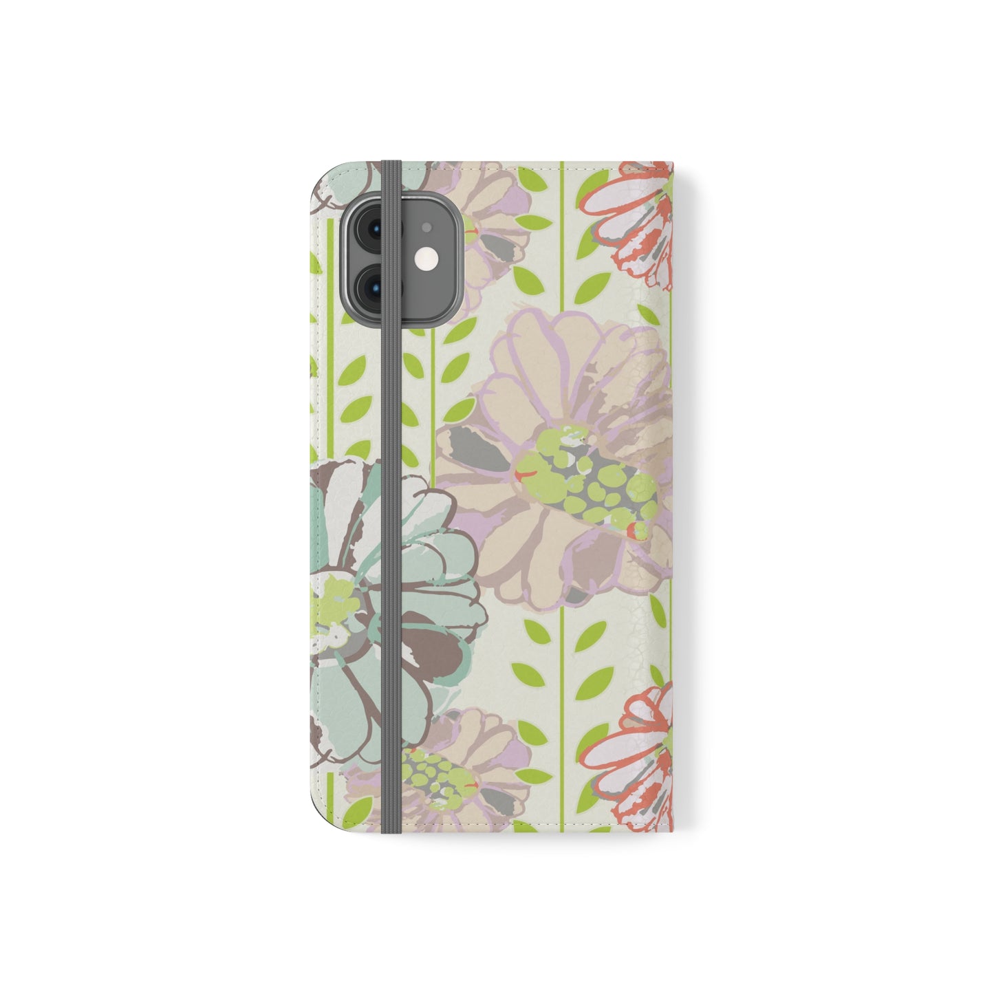 Soft Watercolor Floral Flip Cases for iPhone