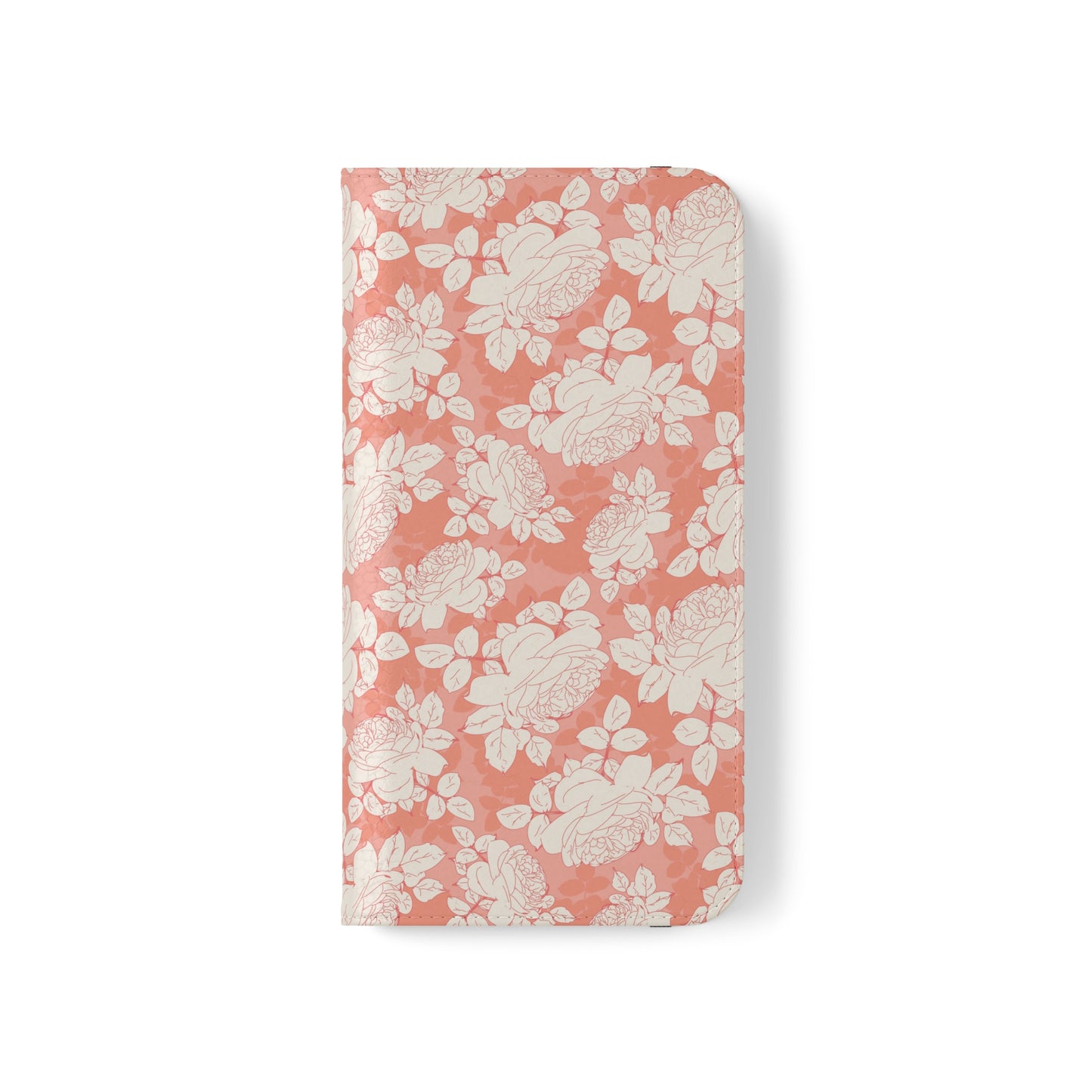 Peach and Cream Roses Flip Cases for iPhone