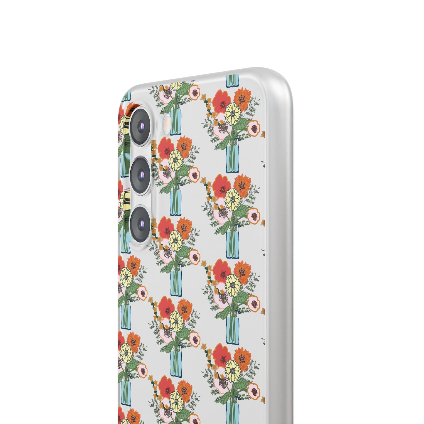 Colorful Flowers in a Vase Flexi Cases for Samsung