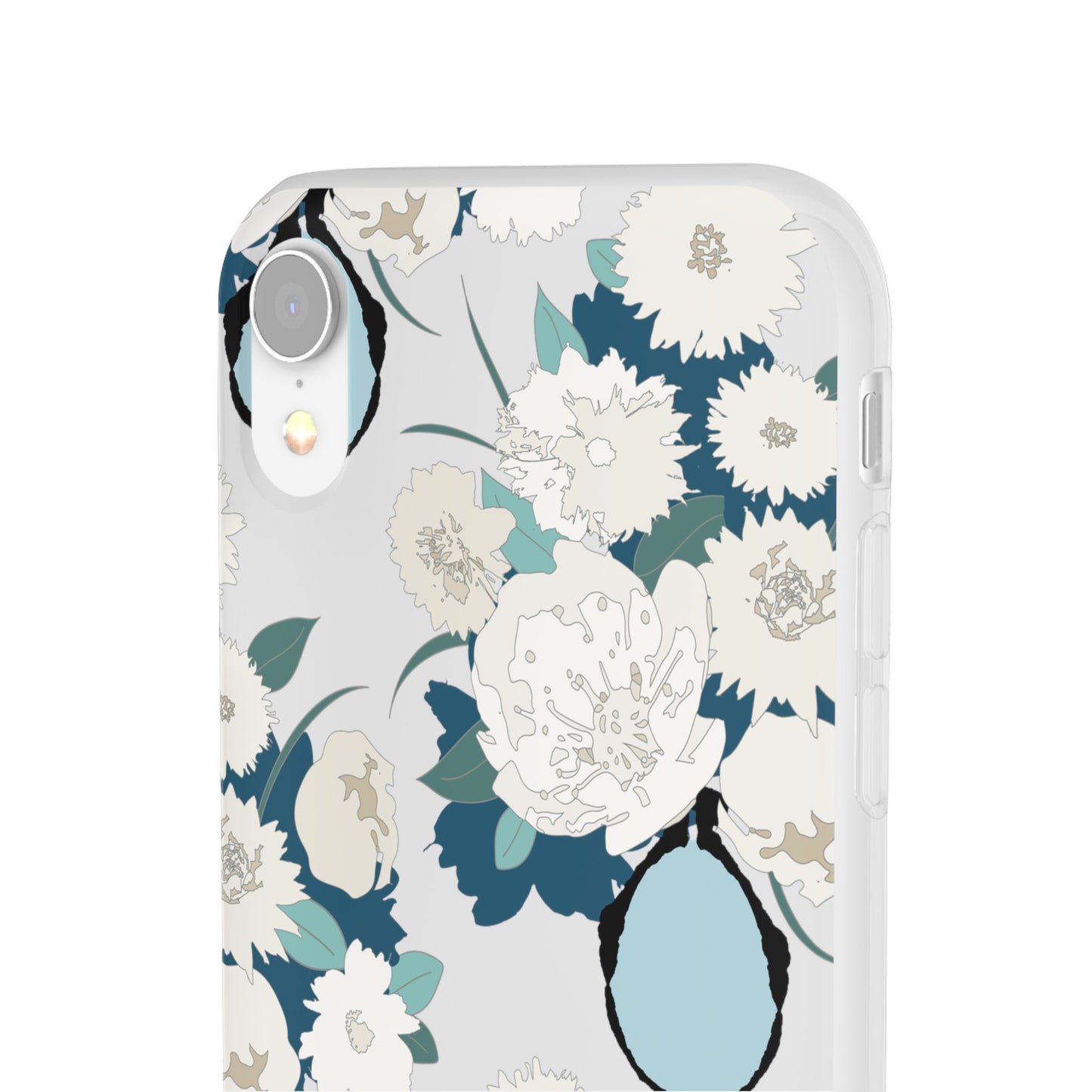 White Flowers in a Vase Flexi Cases for iPhone