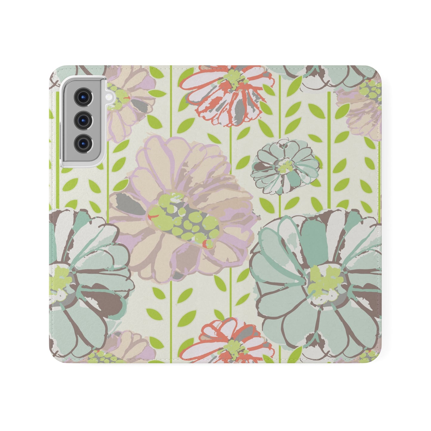 Soft Watercolor Floral Flip Cases for Samsung