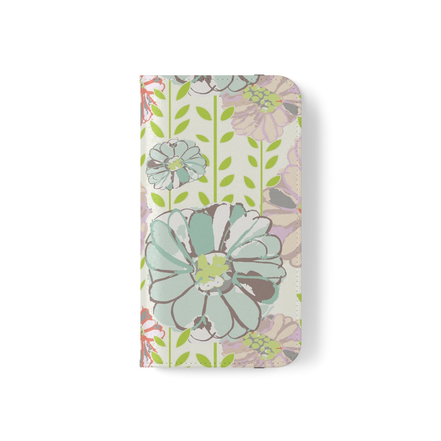 Soft Watercolor Floral Flip Cases for iPhone