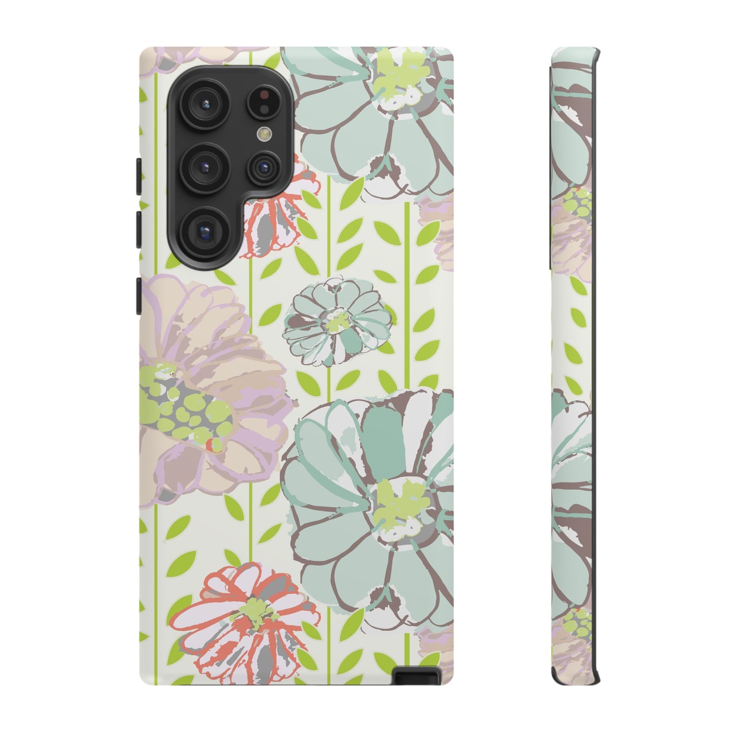 Soft Watercolor Floral Tough Cases for Samsung