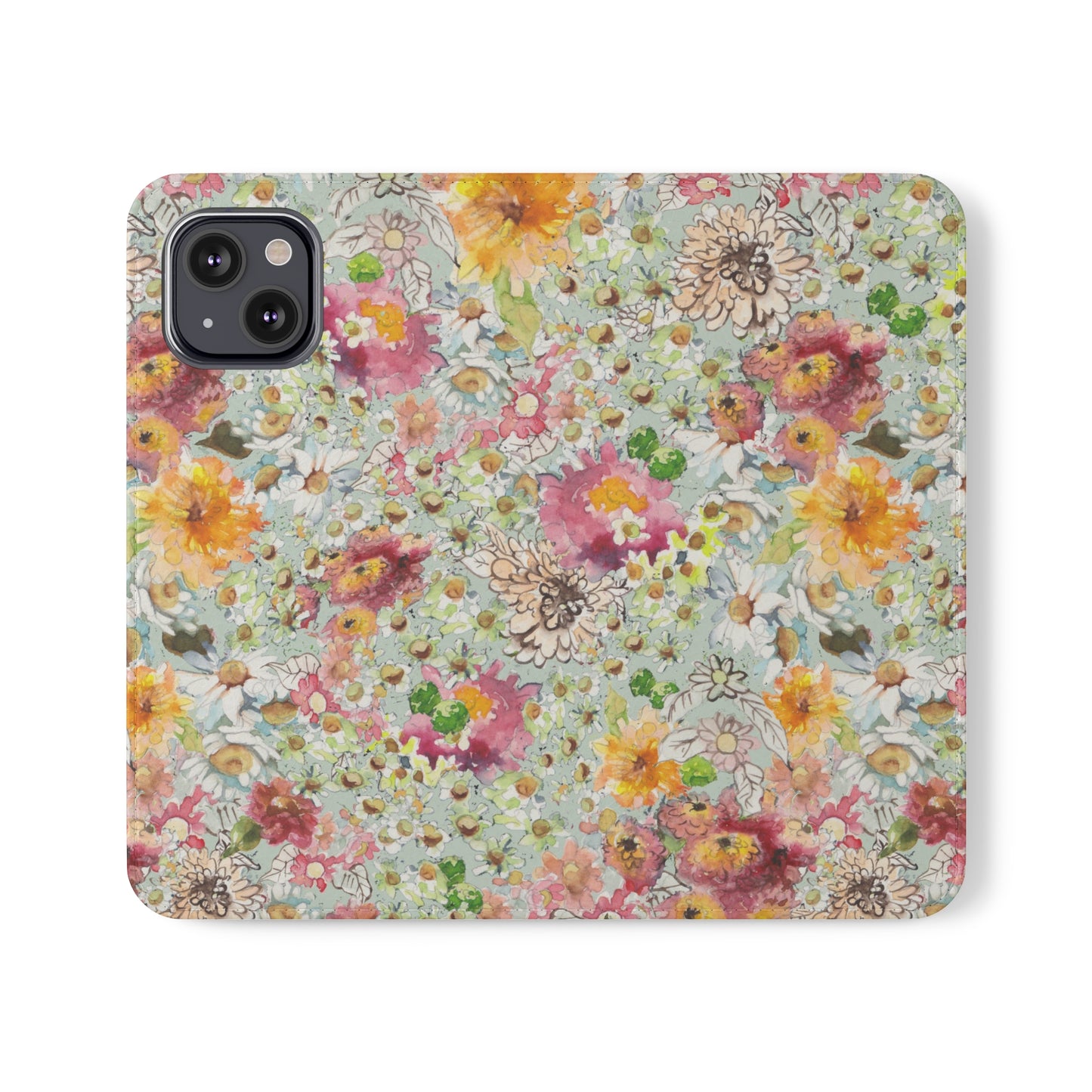 Farmhouse Floral Flip Cases for iPhone