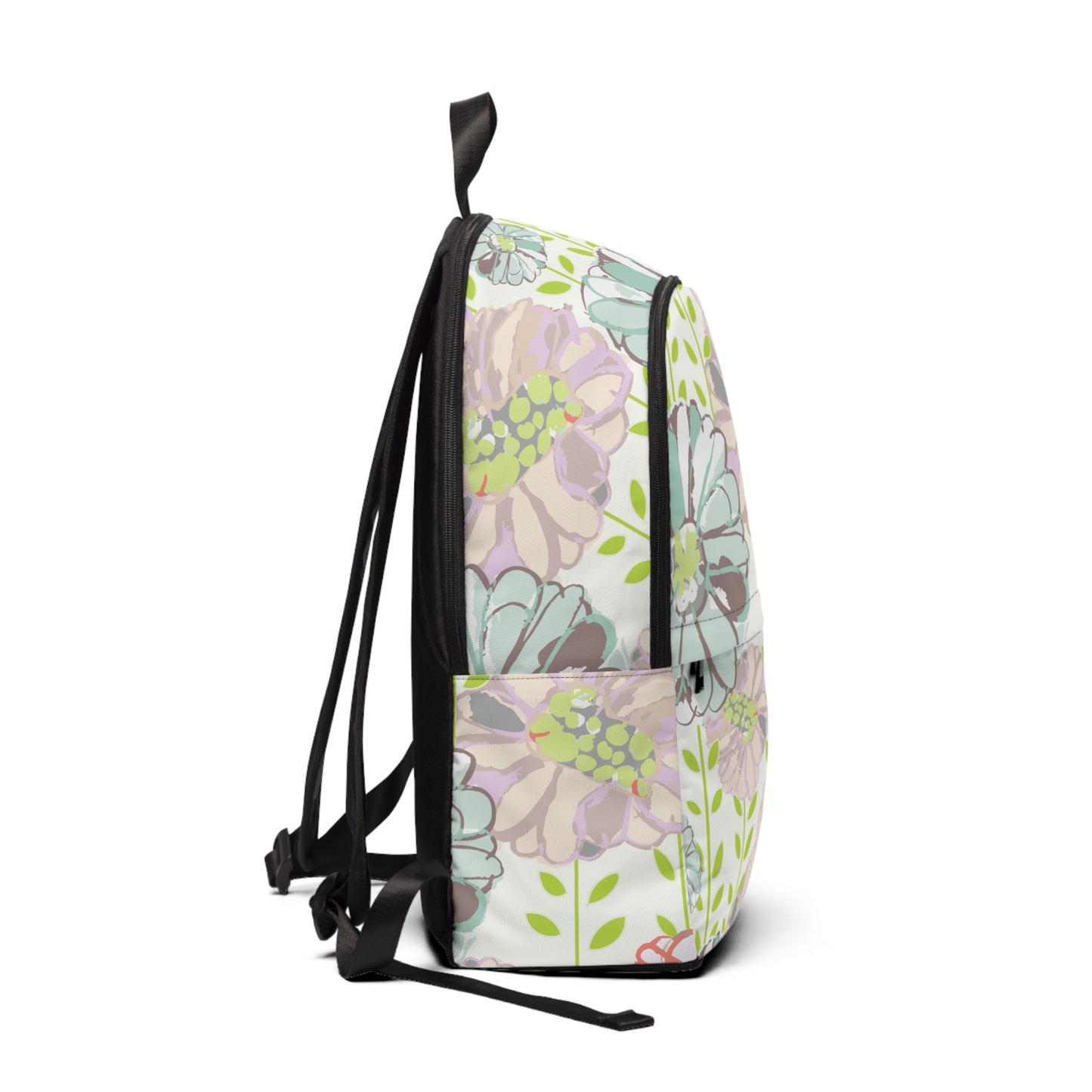 Soft Watercolor Floral Fabric Backpack