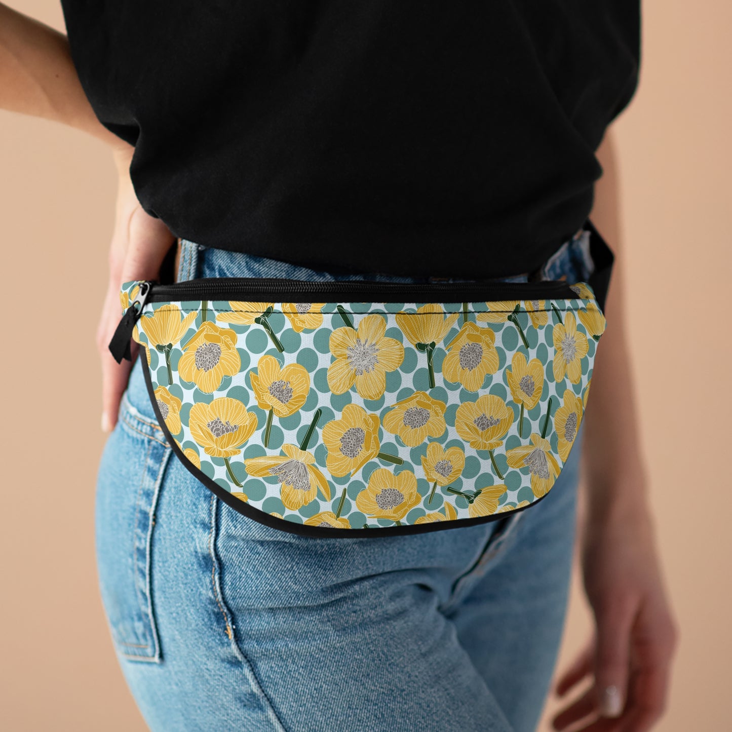 Buttercups and Polka Dots Fanny Pack