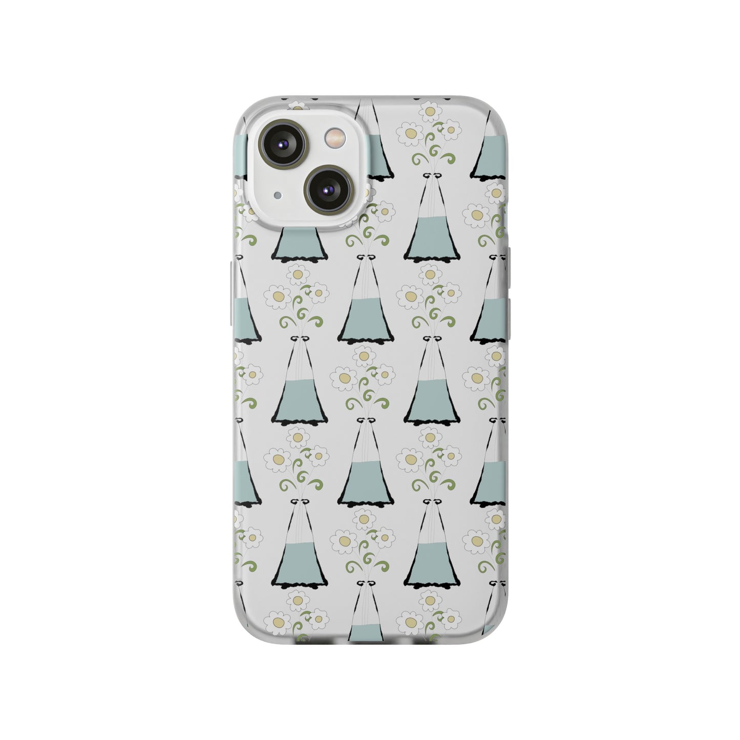 Daisies in a vase Flexi Cases for iPhone