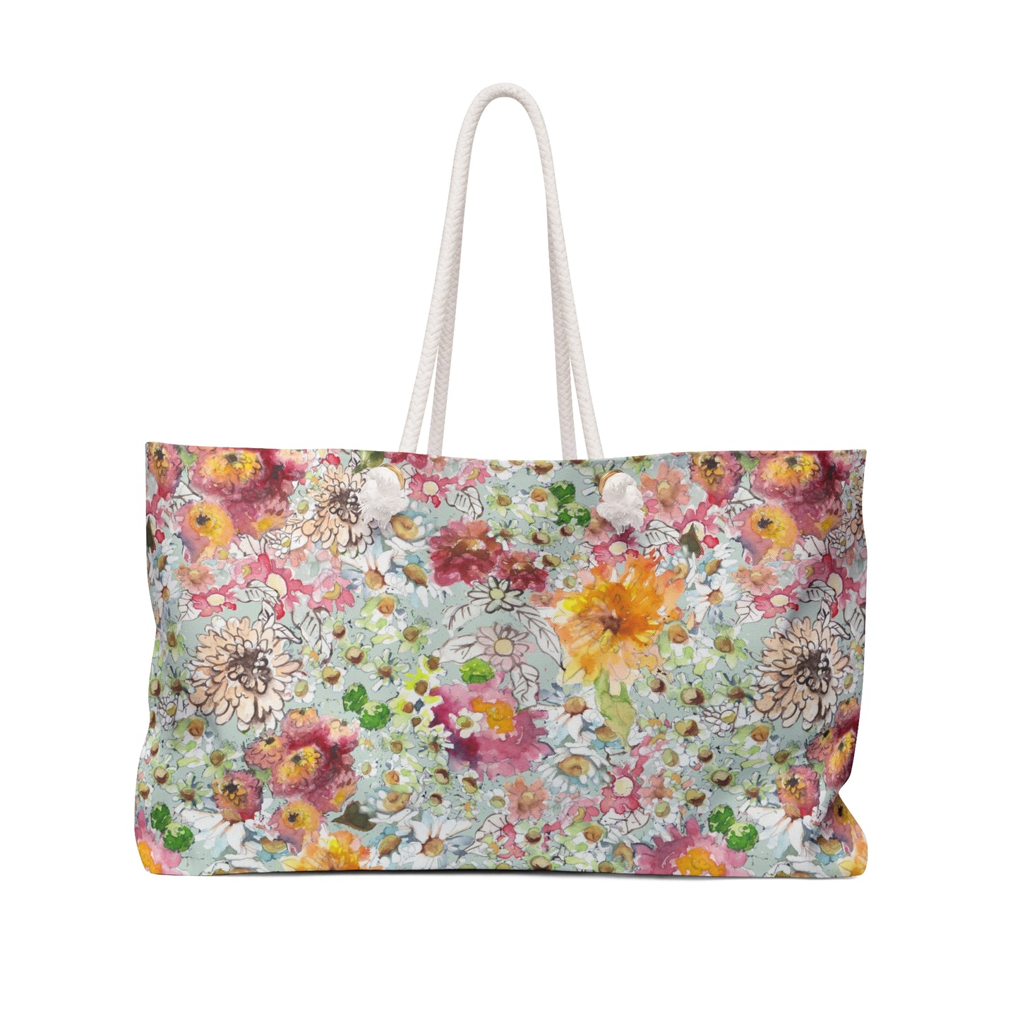 Farmhouse Floral Weekender Bag