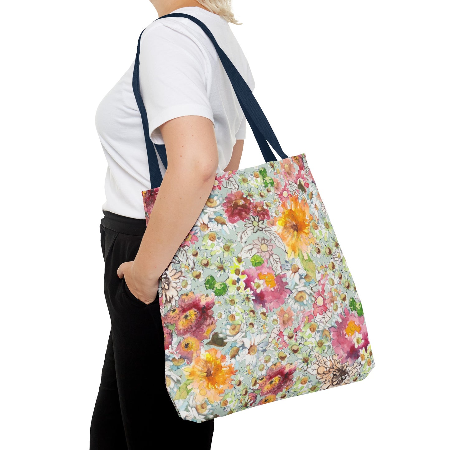 Farmhouse Floral Tote Bag