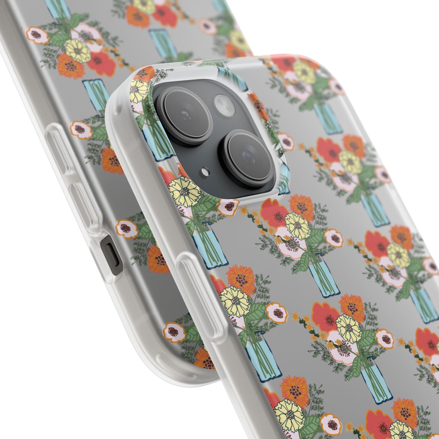 Colorful Flowers in a Vase Flexi Cases for iPhone