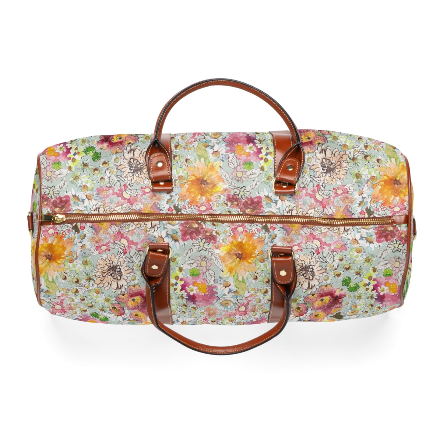 Farmhouse Floral Waterproof Travel Bag