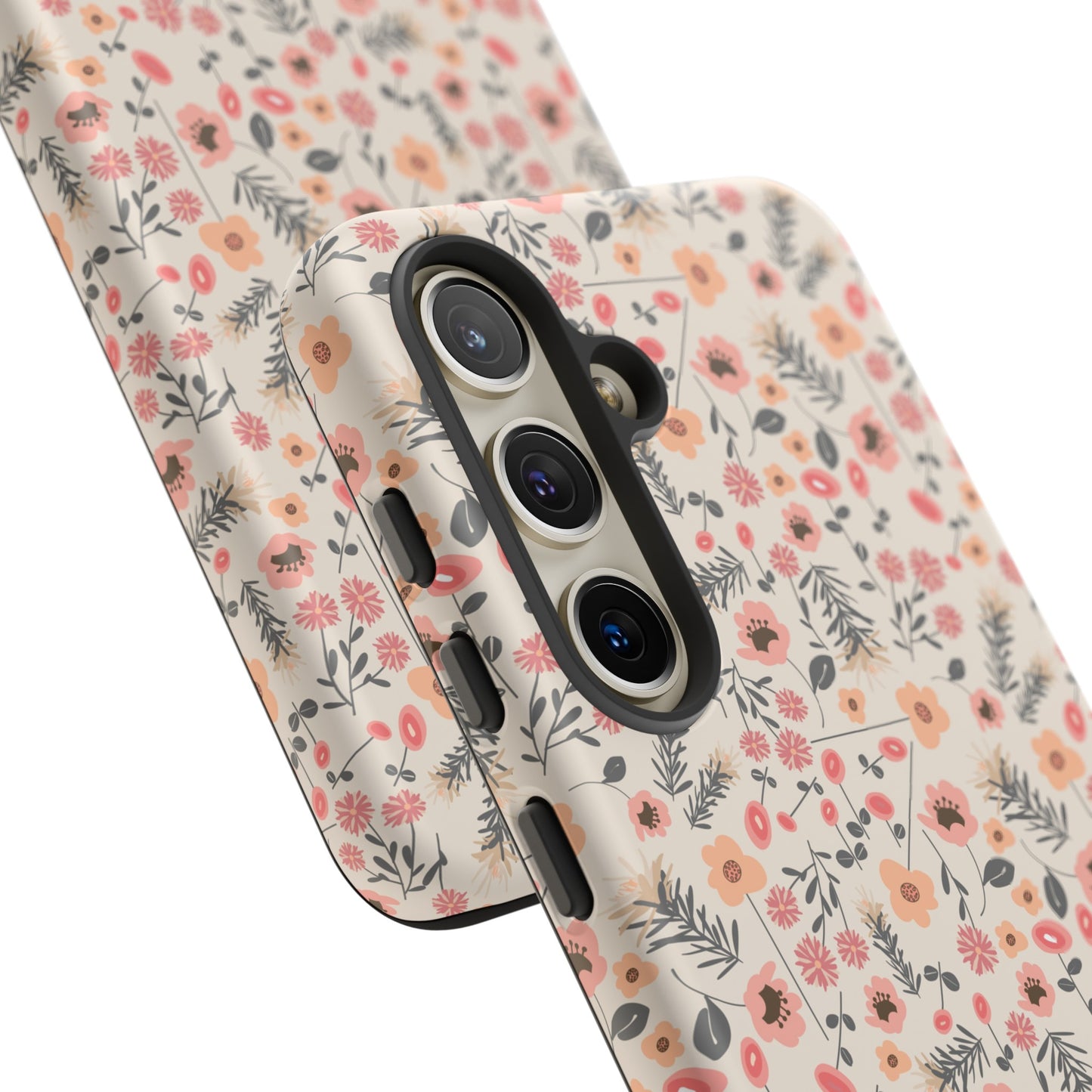 Peach and Cream Wildflowers Tough Cases for Samsung