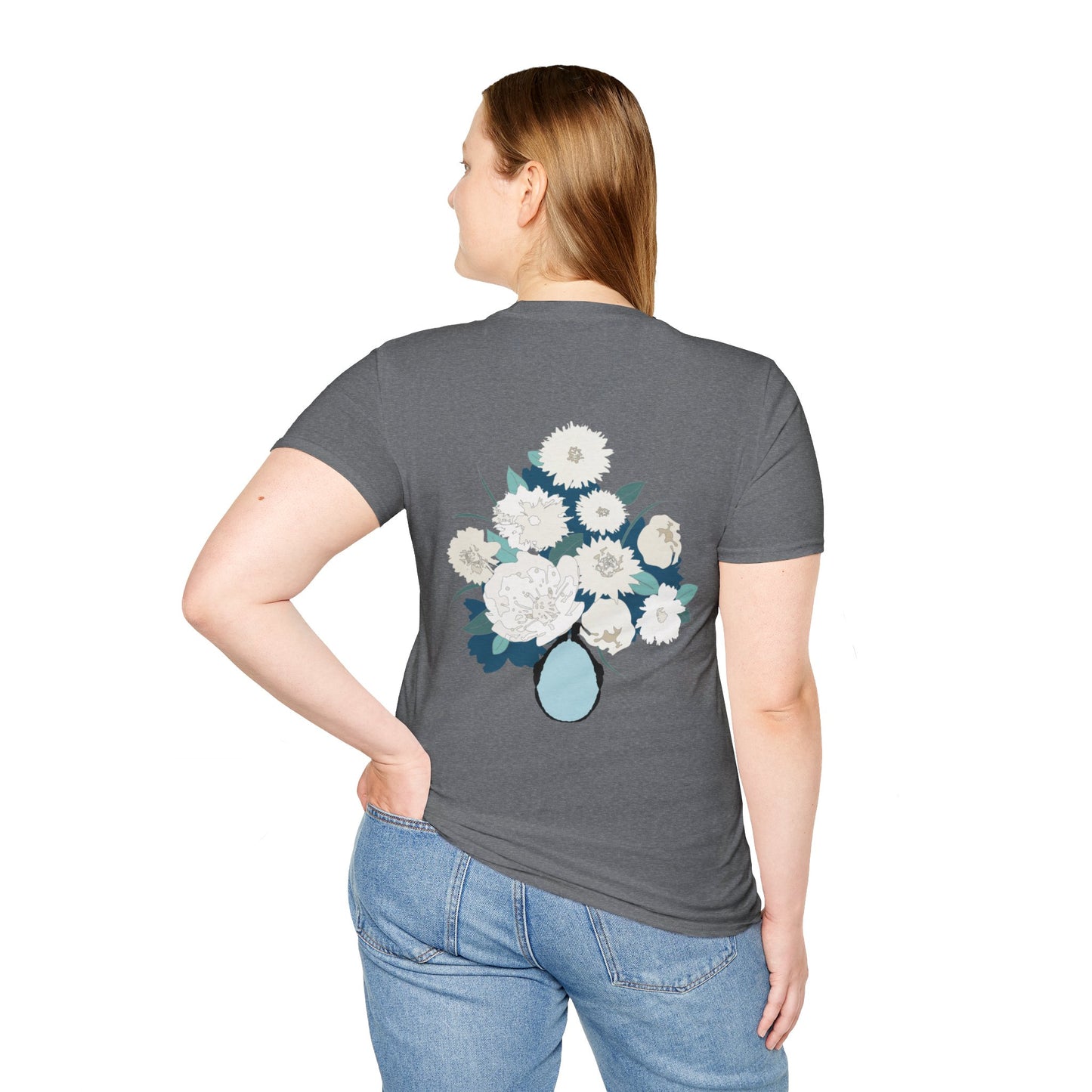 White Flowers Softstyle T-Shirt