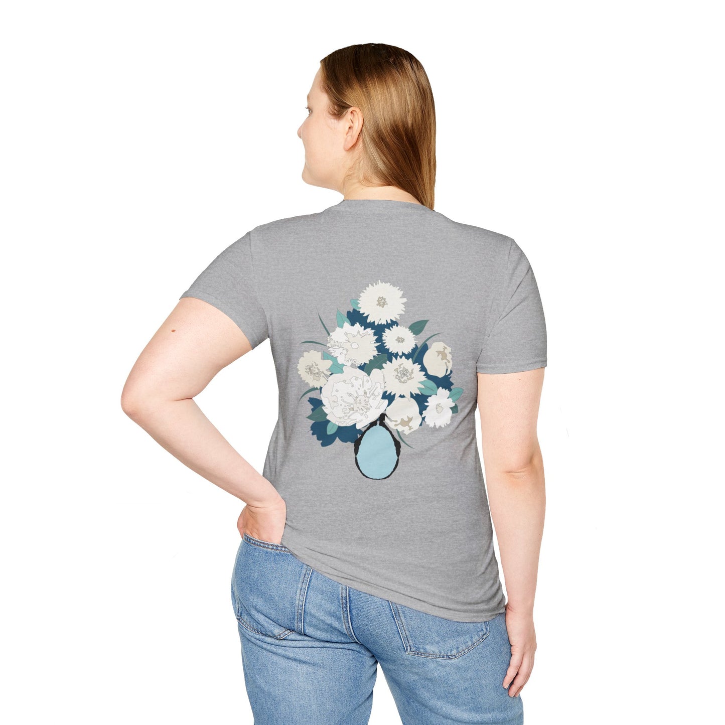 White Flowers Softstyle T-Shirt