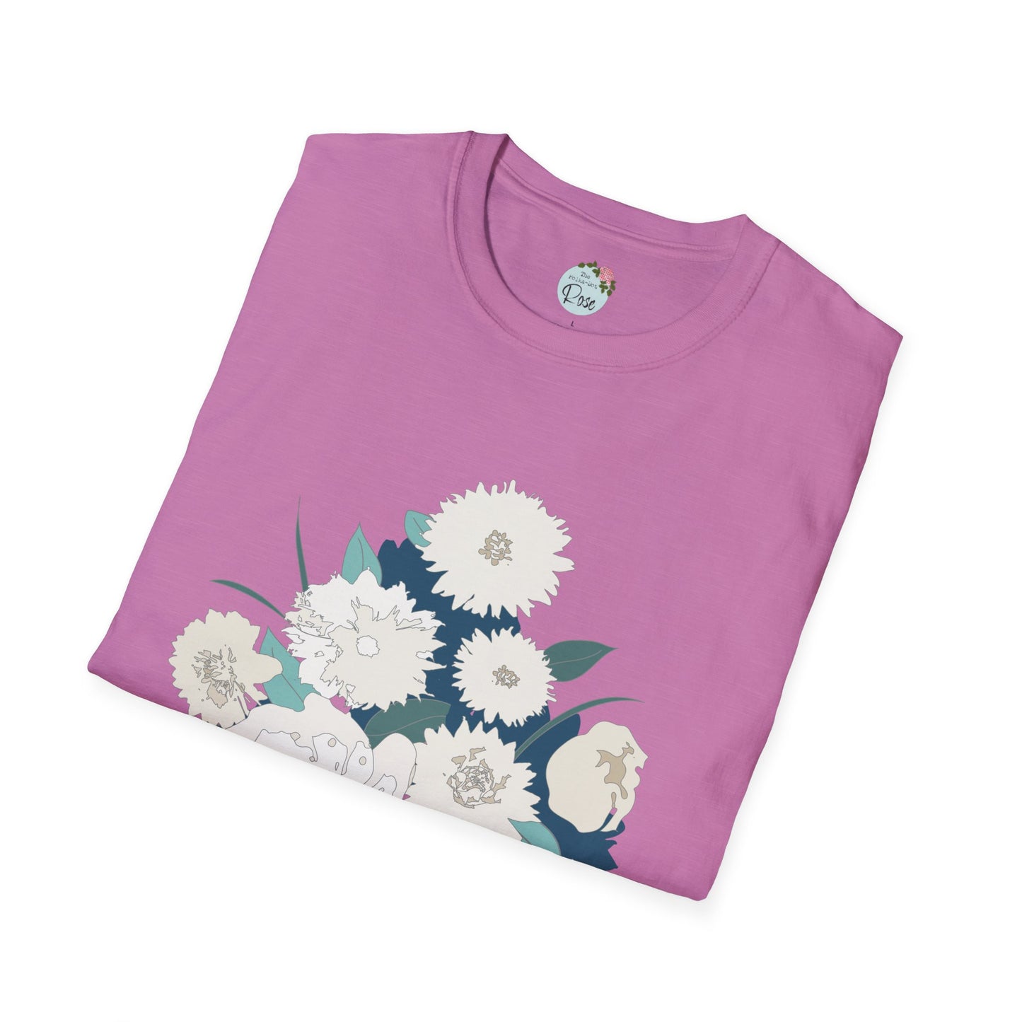 White Flowers Softstyle T-Shirt