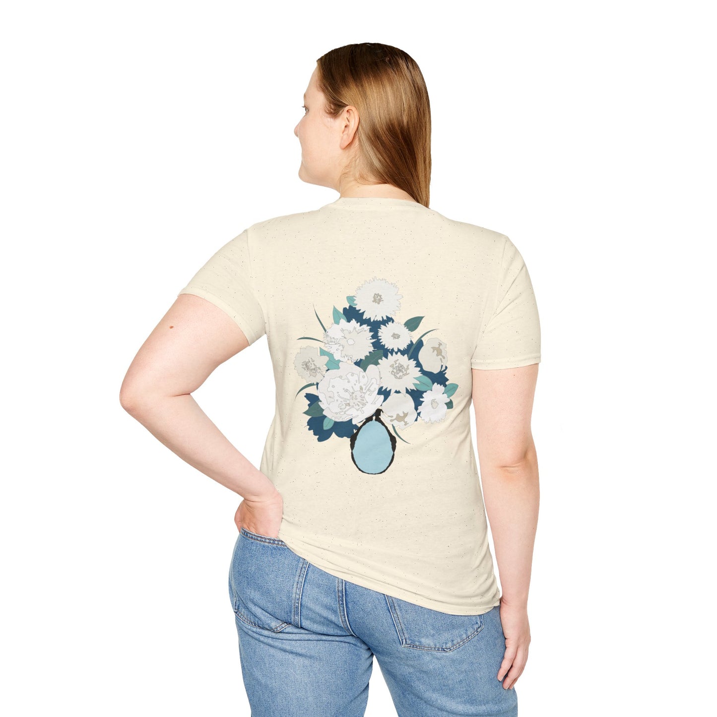 White Flowers Softstyle T-Shirt