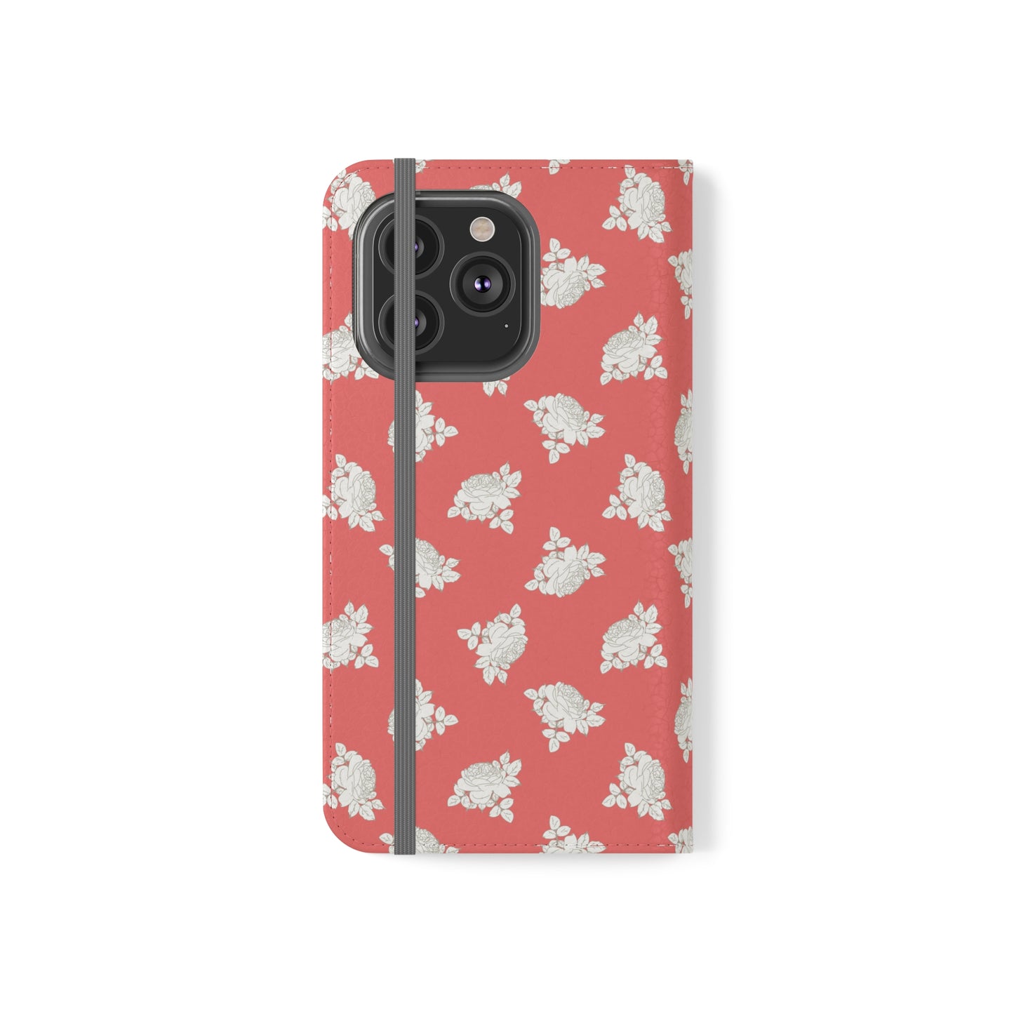 Peach and Cream Roses Flip Cases for iPhone