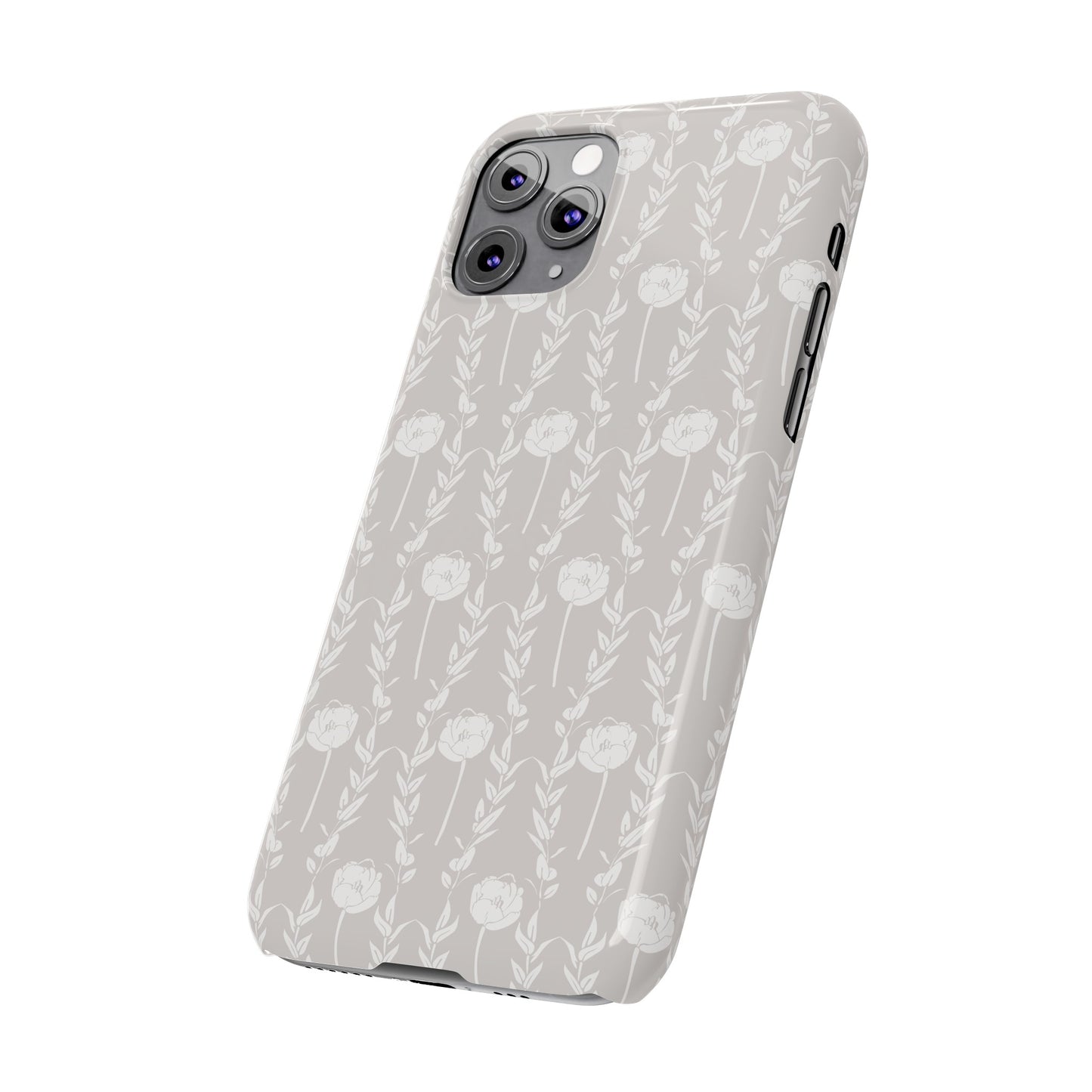 New Nouveau in Gray Slim Phone Cases